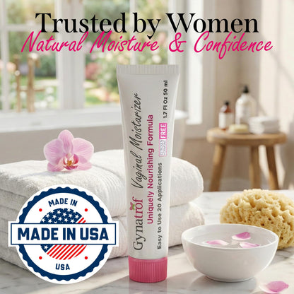 Gynatrof Vaginal Moisturizer, Long-Lasting for Vaginal Dryness & Irritation, Hormone-Free Hyaluronic Acid & Vitamin E Feminine Care, Daily Hydration For Intimate Feminine Care, 1.7 fl oz - dailyvitalstore