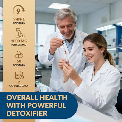 GZ HAOYUAN Zeolite Detox Capsules – Clinoptilolite Zeolite Supplement with Milk Thistle, Chlorella, Curcumin & PQQ for Gut, Liver & Full Body Detox Cleanse, - dailyvitalstore