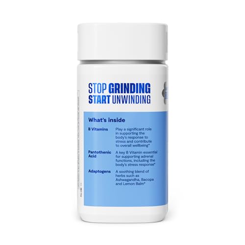 Habit Stress Relief Supplement (60 Capsules) - New Look, Supports Relaxation & Mood Balance, Vitamin B, Adaptogens, Lemon Balm, Calming, Vegan, Non-GMO (1 Pack) - dailyvitalstore