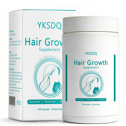 Hair Growth Biotin 10000mcg Supplement with Vitamins A C D E & Calcium - 30-in-1 Formula for Hair & Nails Support, for Women & Men, 30 Servings (1) - dailyvitalstore