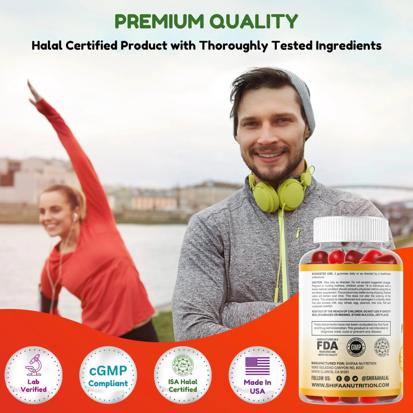 Halal Multivitamin Gummies for Women & Men | Immune & Overall Wellness | 90 Delicious Gummy Vitamins (45-Day Supply) - dailyvitalstore