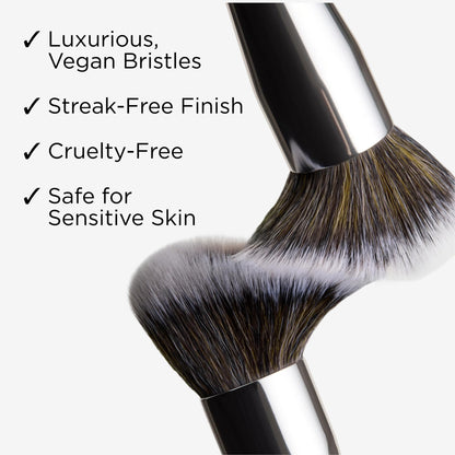 Haleys Beauty Kabuki Foundation Brush For Applying Powder, Foundation, Bronzer, Blush, and Mineral Make up, Soft Bristles, Seamless Blending, Makeup Brushes Essential, Vegan & Cruelty Free - dailyvitalstore