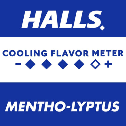 HALLS Cough and Throat Relief Mentho-Lyptus Cough Drops, Value Pack, 80 Drops - dailyvitalstore