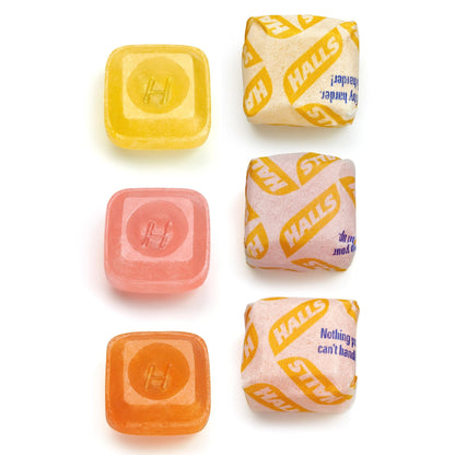 HALLS Defense Assorted Citrus Vitamin C Drops, 20 Sticks of 9 Drops (180 Total Drops) - dailyvitalstore