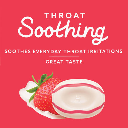 HALLS Throat Soothing Creamy Strawberry Throat Drops, 70 Drops - dailyvitalstore