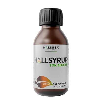 HallSyrup Herbal Supplement for Adults 4 oz – Natural Blend with Turmeric Extract 95%, Fresh Ginger Root, Pure Honey & Aloe Vera – Supports Throat Comfort, Seasonal Wellness & Everyday Vitality - dailyvitalstore