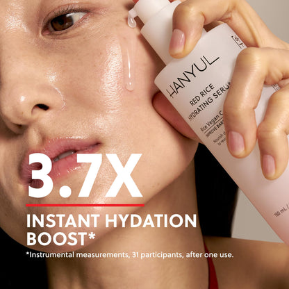 HANYUL Red Rice Hydrating Serum with Vegan Ceramide | Korean Skincare for Deep Hydration, Radiant Skin Glow, Firming & Barrier - dailyvitalstore