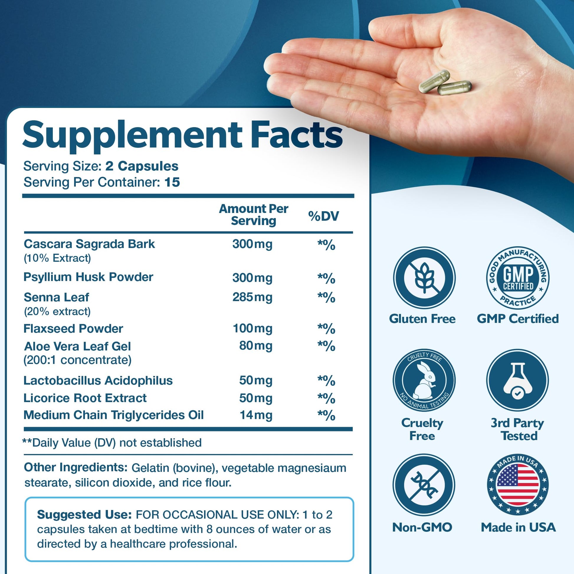 Happee Colon Cleanser & Detox for Weight Loss - 15 Day Colon Cleanse Pills & Gut Support Probiotics Women Men - dailyvitalstore