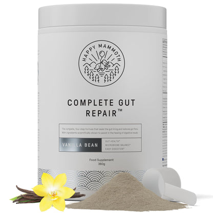 Happy Mammoth Complete Gut Repair Probiotic, Prebiotic, Fiber & Collagen Supplement for Gut Health, Digestion, Healthy Gut Microbiome, Reduces Constipation - dailyvitalstore