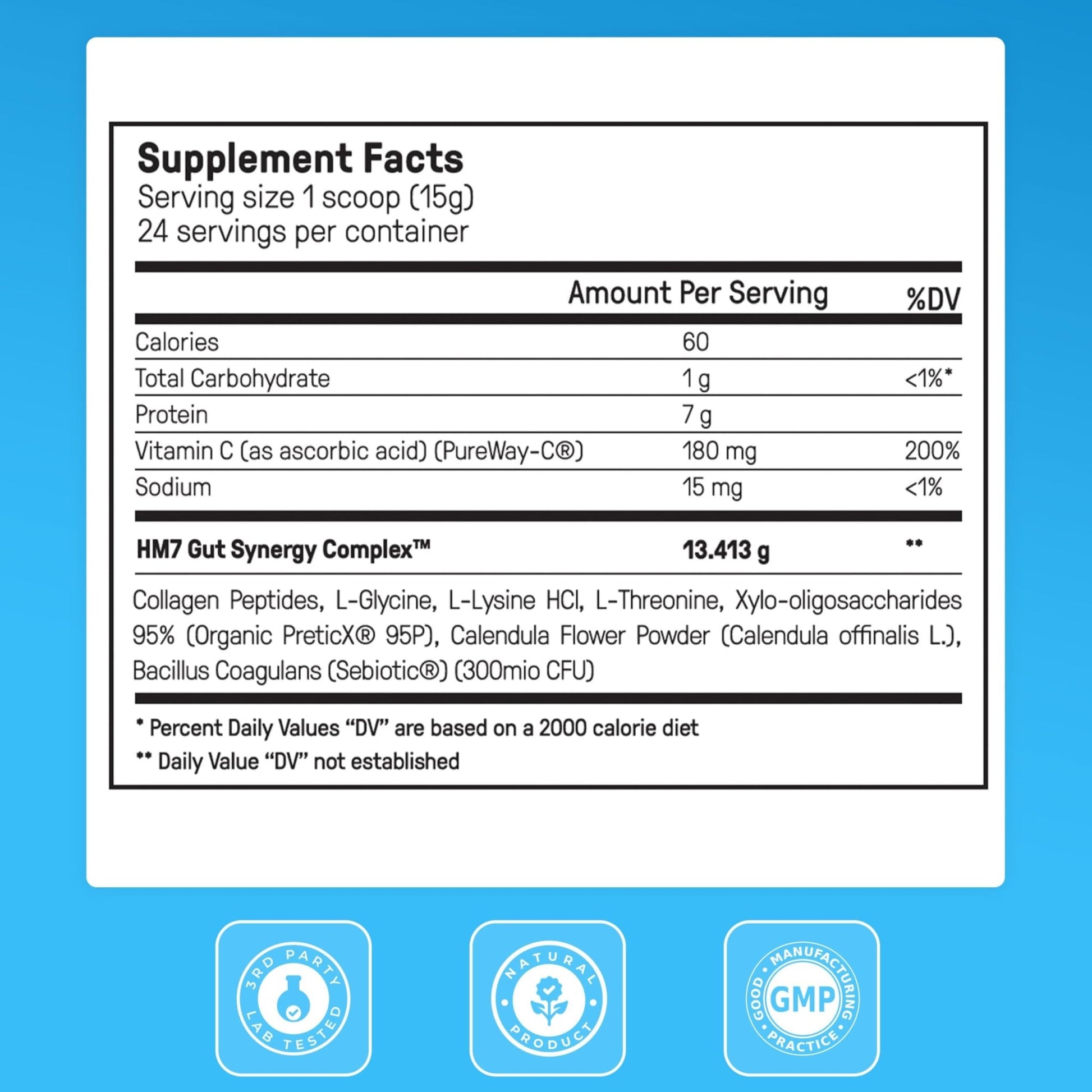 Happy Mammoth Complete Gut Repair Probiotic, Prebiotic, Fiber & Collagen Supplement for Gut Health, Digestion, Healthy Gut Microbiome, Reduces Constipation - dailyvitalstore