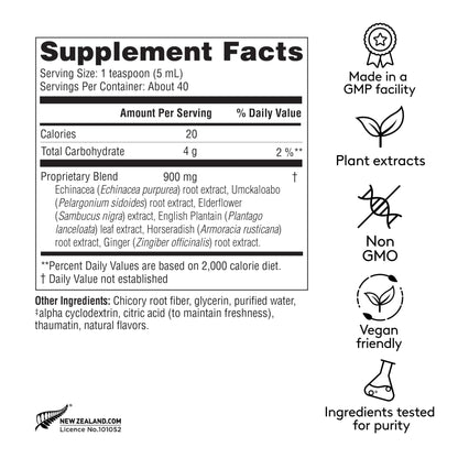 Harker Herbals Sinus Ease Syrup, Herbal Nasal Care for Runny Nose, Sinus Pressure, High Absorption, Herbal Flavor, Plant-Based - 6.7 Fl oz (40 Servings) - dailyvitalstore