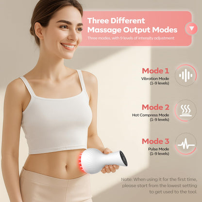 HarrFlow Lymphatic Drainage Massager & Anti Cellulite Massage Tool, Lymphatic Massager,Helps Reduce Stretch Marks & Cellulite，for Belly, Arms & Legs,Body Sculpting Machine with Heat & Vibration - dailyvitalstore