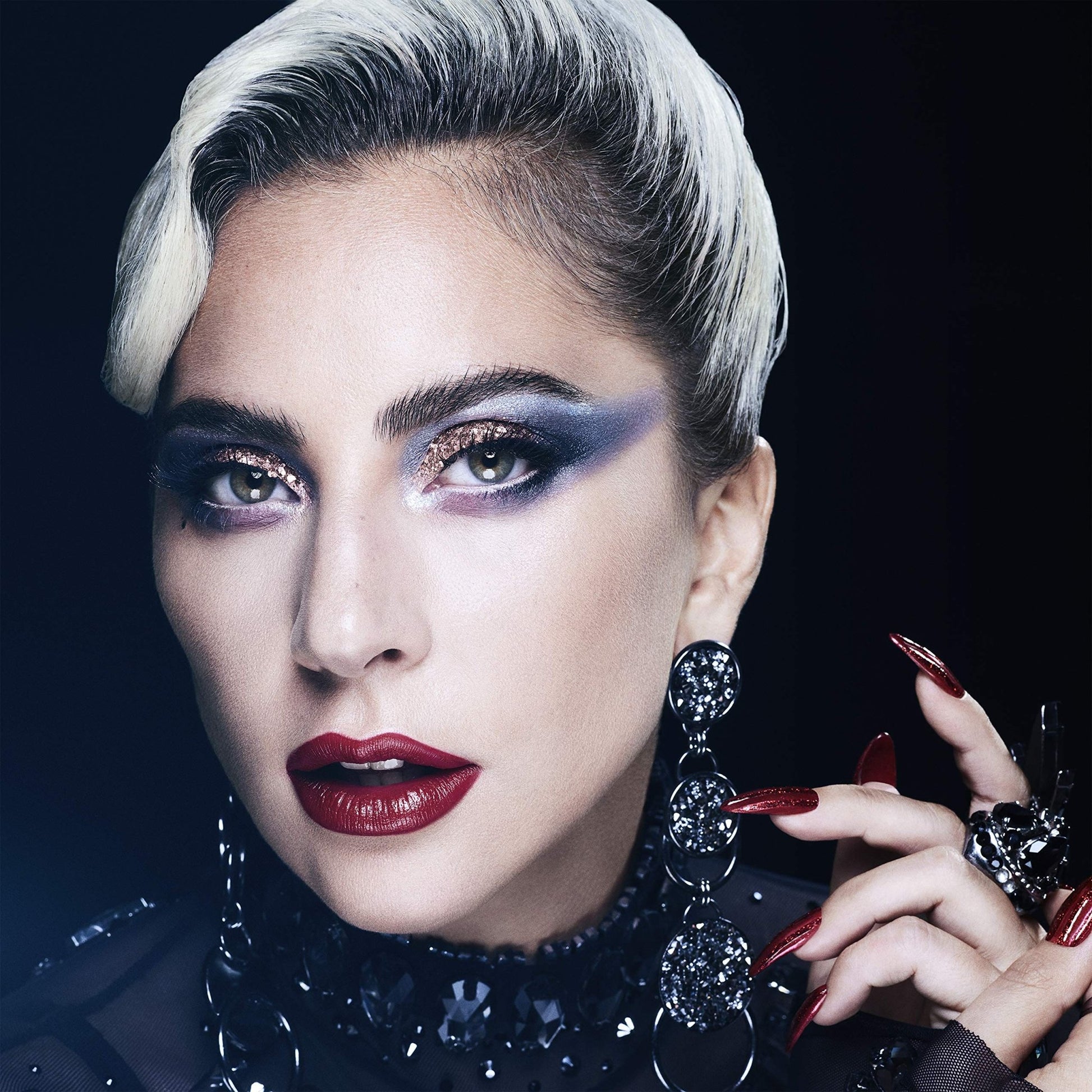 HAUS LABORATORIES By Lady Gaga: RISQUÉ BROW & LASH SPARKLE TOPPER, Brow Gel & Mascara in Black Sparkle, Long Lasting & Buildable Eye Makeup, Vegan & Cruelty-Free, 0.10 Fl. Oz - dailyvitalstore