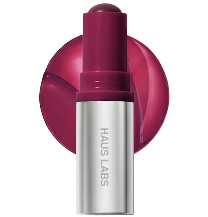 HAUS LABS BY LADY GAGA Color Fuse Lip + Cheek Blush Balm Stick in Glassy Acai & ENTEL Aloe Vera Sheet Masque (BONUS) - dailyvitalstore