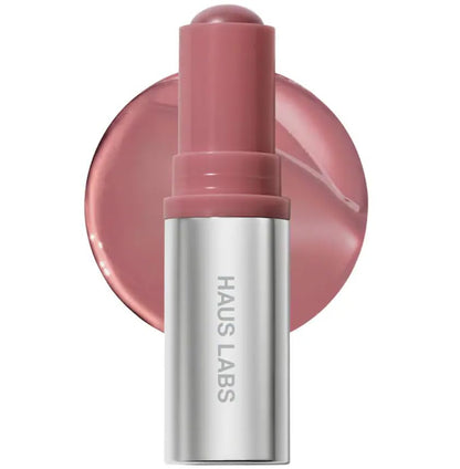 HAUS LABS BY LADY GAGA Color Fuse Lip + Cheek Blush Balm Stick in Glassy Hibiscus & ENTEL Aloe vera Sheet Masque (BONUS) - dailyvitalstore