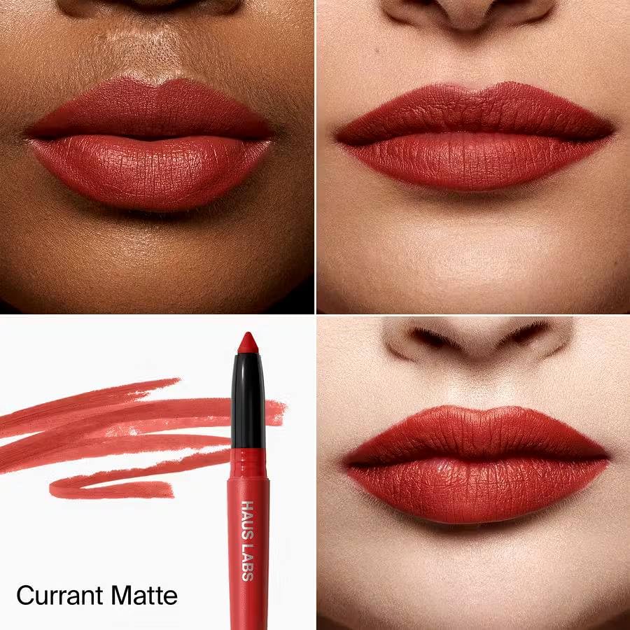 HAUS LABS BY LADY GAGA Le Monster Lip Crayon - Currant Matte & ENTEL Aloe vera Sheet Masque (BONUS) - dailyvitalstore
