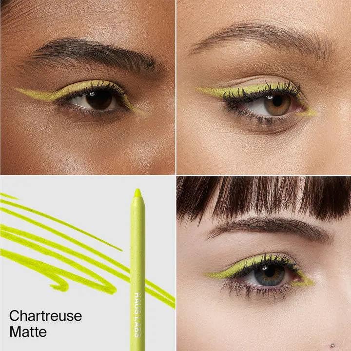 HAUS LABS BY LADY GAGA Optic Intensity Eco Eyeliner - Chartreuse Matte + Complimentary Sheet Face Masque - dailyvitalstore