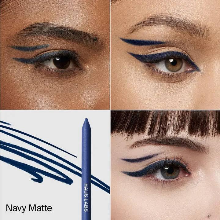 HAUS LABS BY LADY GAGA Optic Intensity Eco Eyeliner - Navy Matte + Complimentary Sheet Face Masque - dailyvitalstore