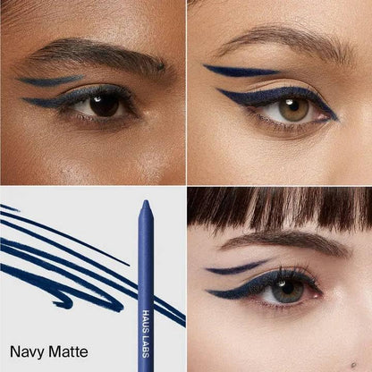 HAUS LABS BY LADY GAGA Optic Intensity Eco Eyeliner - Navy Matte + Complimentary Sheet Face Masque - dailyvitalstore
