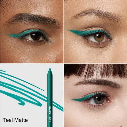 HAUS LABS BY LADY GAGA Optic Intensity Eco Eyeliner - Teal Matte + Complimentary Sheet Face Masque - dailyvitalstore