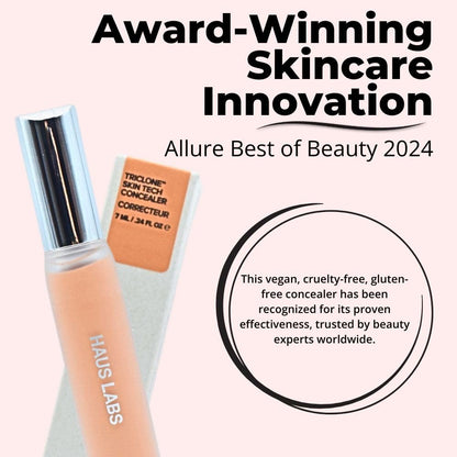 HAUS LABS BY LADY GAGA Triclone Skin Tech Hydrating + De-puffing Concealer with Fermented Arnica 22 Light Medium Peach - dailyvitalstore