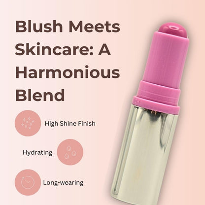 Haus Labs Color Fuse Longwear Hydrating Glassy Lip + Cheek Blush Balm Stick - Glassy Lilac - dailyvitalstore