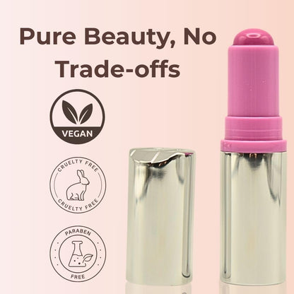 Haus Labs Color Fuse Longwear Hydrating Glassy Lip + Cheek Blush Balm Stick - Glassy Lilac - dailyvitalstore