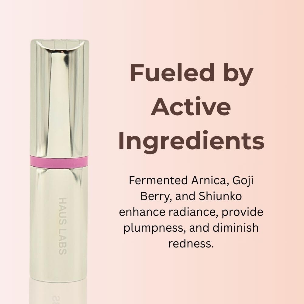 Haus Labs Color Fuse Longwear Hydrating Glassy Lip + Cheek Blush Balm Stick - Glassy Lilac - dailyvitalstore