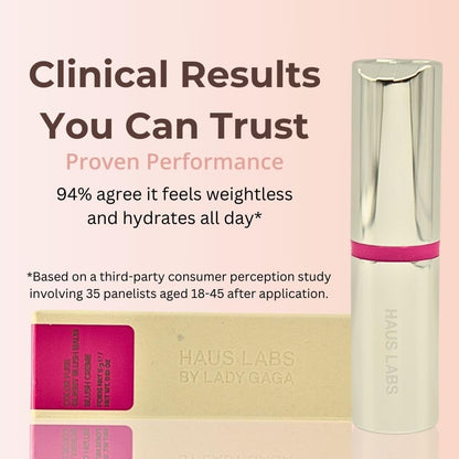 Haus Labs Color Fuse Longwear Hydrating Glassy Lip + Cheek Blush Balm Stick - Glassy Pitaya - dailyvitalstore