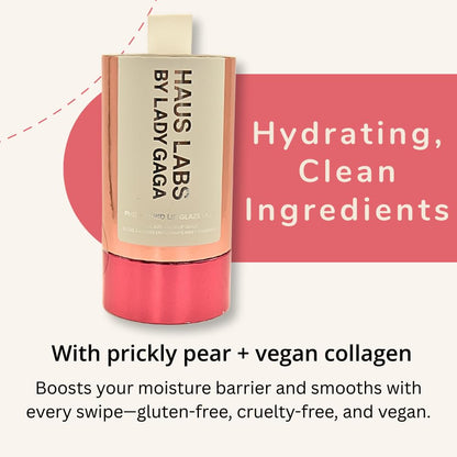 Haus Labs PHD Hybrid Innovation Plumping Lip Glaze Duo - Honey Shimmer Full Size & Persimmon Mini - dailyvitalstore