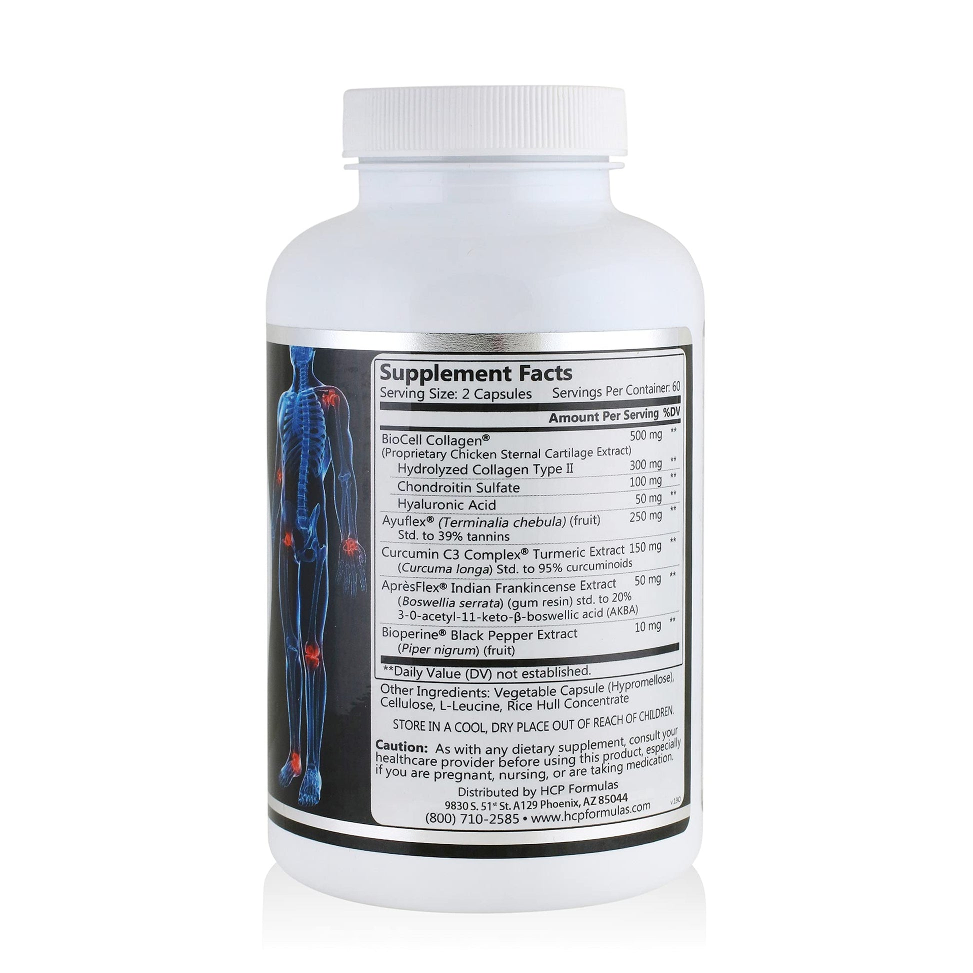 HCP Formulas - Synovera - Joint Support Complex with Turmeric Extract & Collagen - Mobility & Flexibility - Healthy Joints, Tendon, Ligament, and Synovial Tissue - Dietary Supplement - 120 Caps - dailyvitalstore