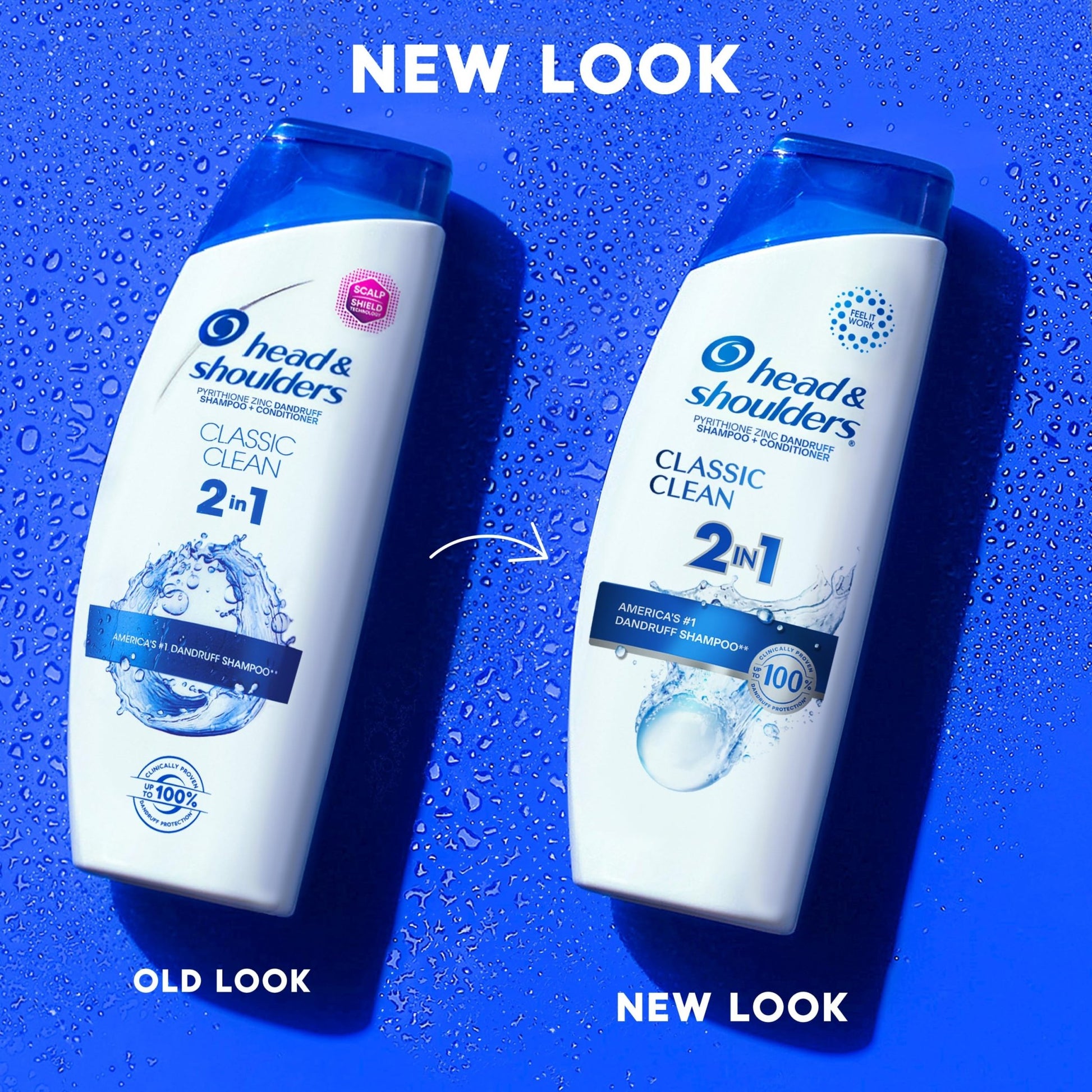 Head & Shoulders Anti-Dandruff Shampoo and Conditioner, Classic Clean 2-in-1, 1% Pyrithione Zinc, Flake Control, Deep Clean, - dailyvitalstore
