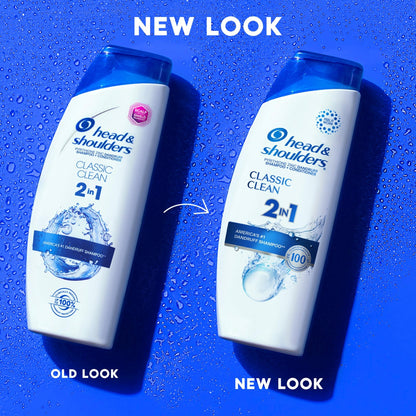 Head & Shoulders Anti-Dandruff Shampoo and Conditioner, Classic Clean 2-in-1, 1% Pyrithione Zinc, Flake Control, Deep Clean, - dailyvitalstore