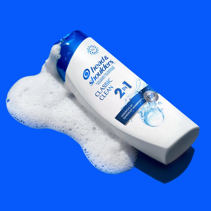 Head & Shoulders Anti-Dandruff Shampoo and Conditioner, Classic Clean 2-in-1, 1% Pyrithione Zinc, Flake Control, Deep Clean, - dailyvitalstore