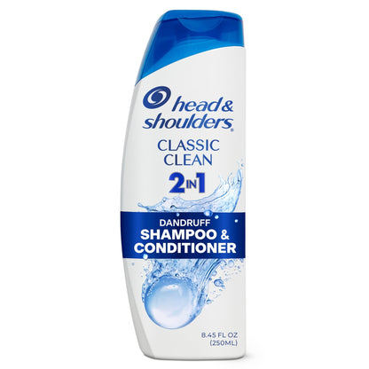 Head & Shoulders Anti-Dandruff Shampoo and Conditioner, Classic Clean 2-in-1, 1% Pyrithione Zinc, Flake Control, Deep Clean, - dailyvitalstore