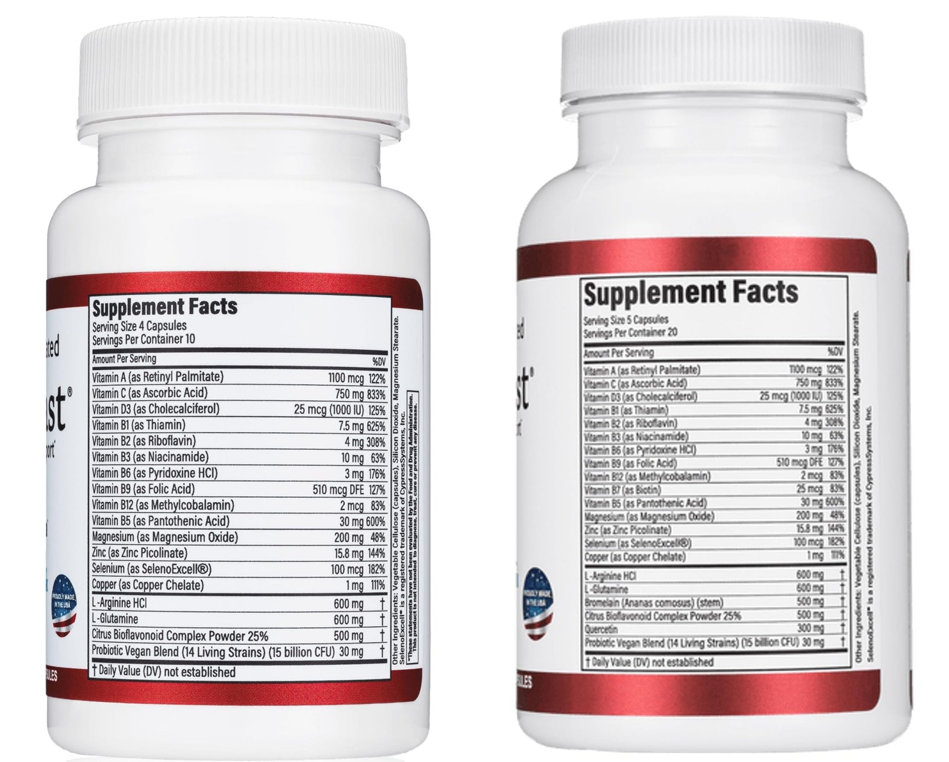 HealFast Complete Surgery & Injury Recovery Supplement: for Wound, Scar Treatment & Bruising w/Vitamins, Bromelain, Quercetin & Probiotics (Pre+Post Op) - dailyvitalstore