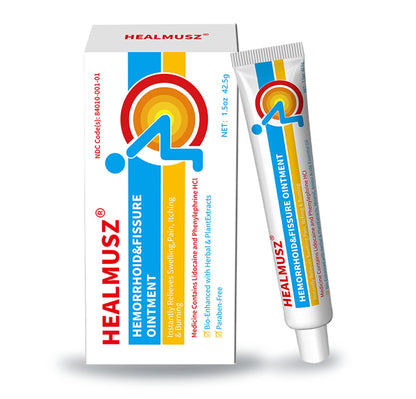 HEALMUSZ Hemorrhoid & Fissure Ointment,with 4% Lidocaine and Phenylephrine HCl,Fast Relief for Pain, Swelling, Discomfort & Itching | 1.5 oz - dailyvitalstore