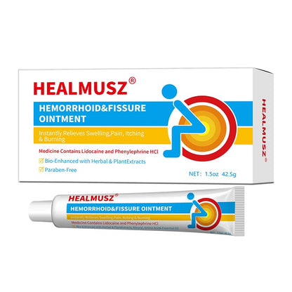 HEALMUSZ Hemorrhoid & Fissure Ointment,with 4% Lidocaine and Phenylephrine HCl,Fast Relief for Pain, Swelling, Discomfort & Itching | 1.5 oz - dailyvitalstore