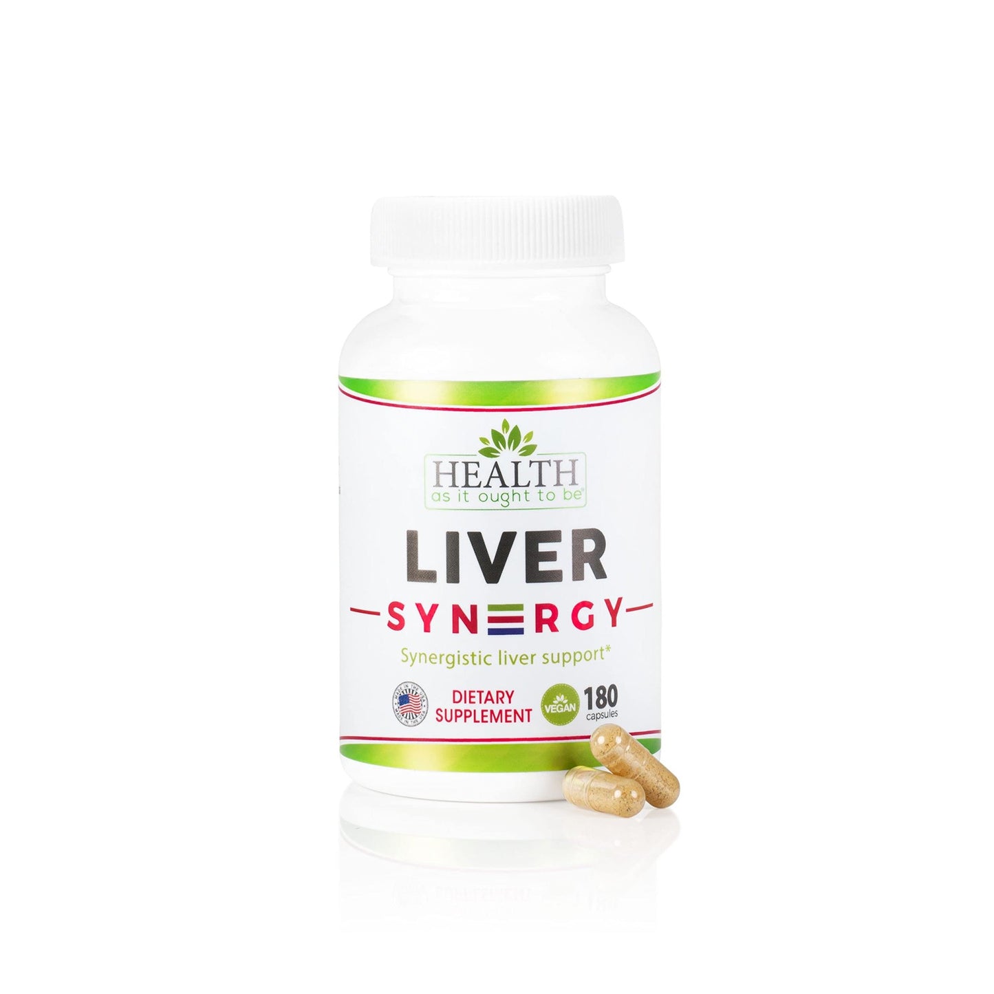 Health As It Ought To Be Liver Syn3rgy Supplement | Physician Formulated Capsules with Milk Thistle, Black Seed, Korean Ginseng | 180 Capsules - dailyvitalstore
