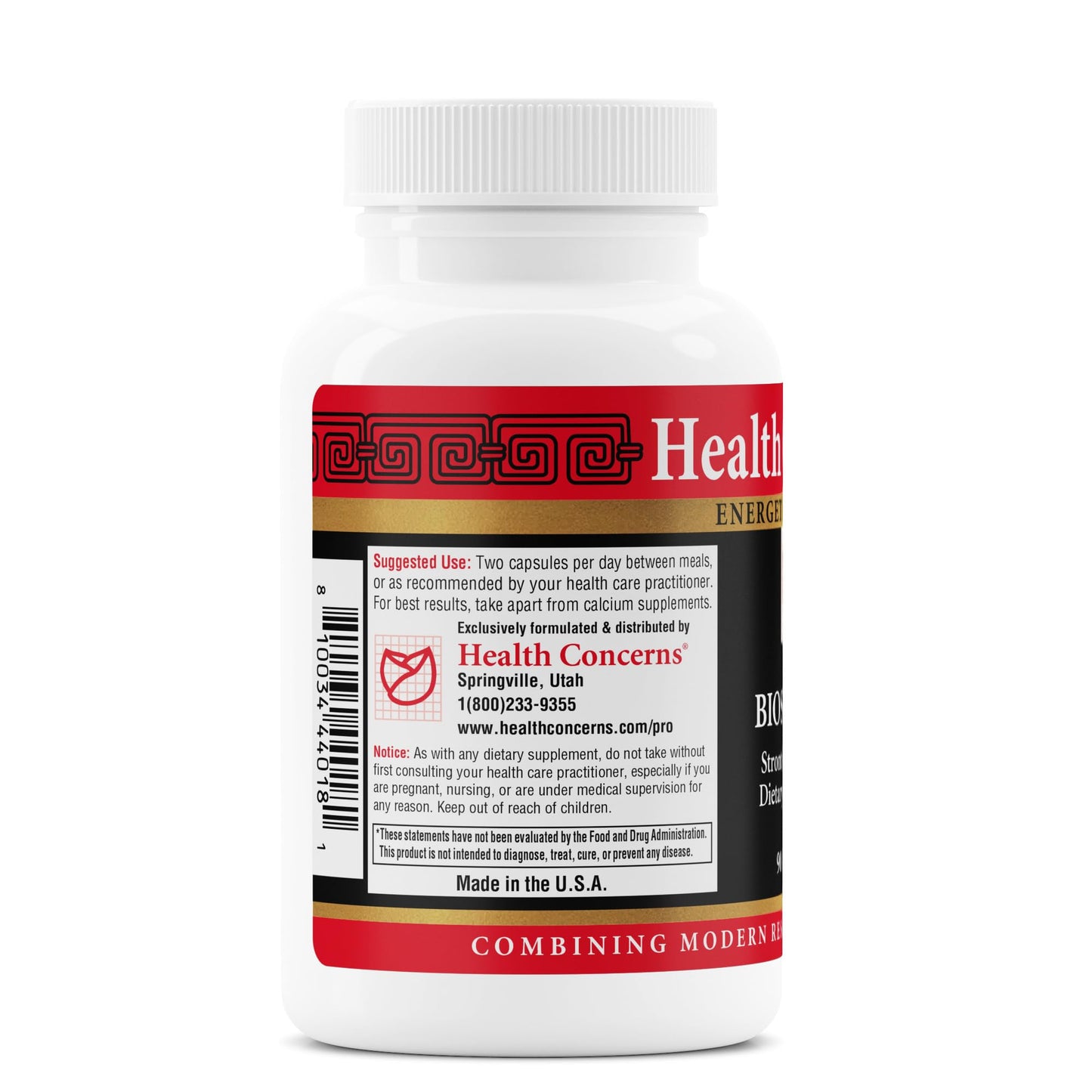 Health Concerns BioStrong – Bone Strength & Density Support Supplement – Strontium & BioPerine Black Pepper Extract for Joint Mobility – Chinese Herbal Blend for Men & Women – 90 Capsules - dailyvitalstore