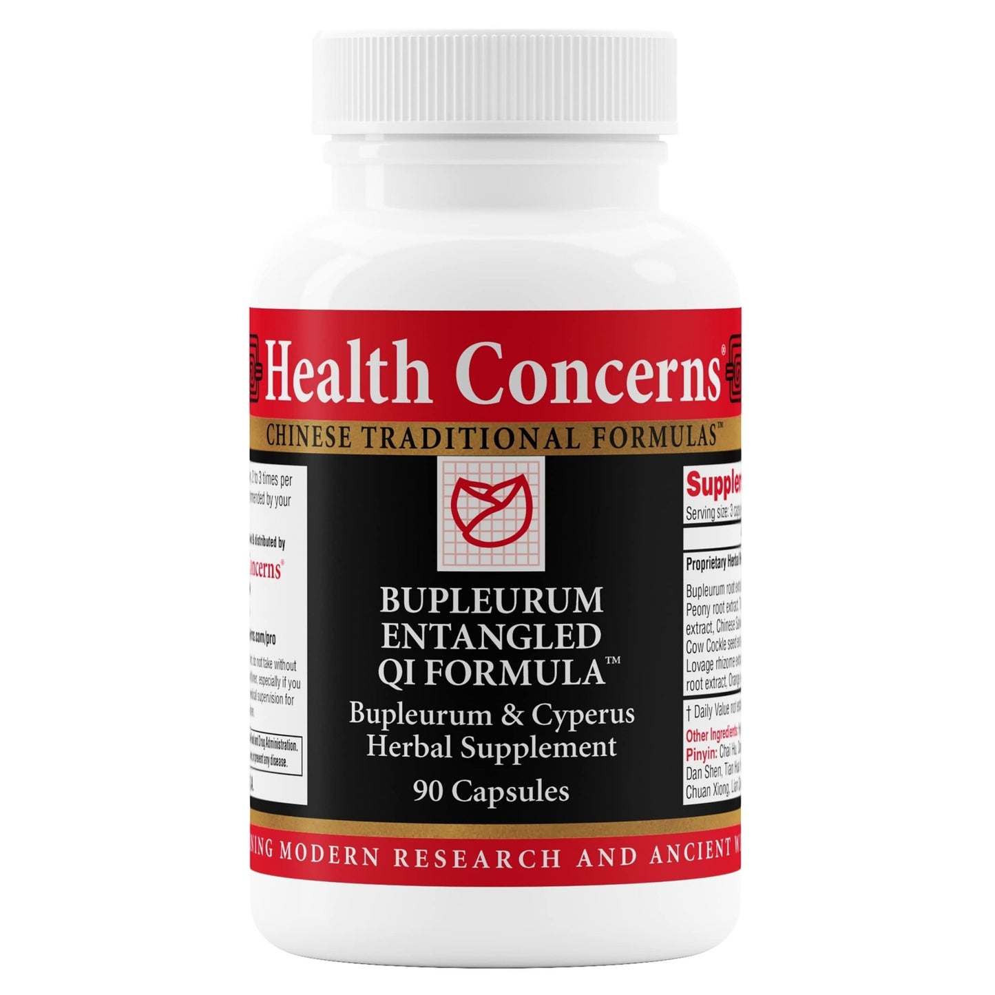 Health Concerns Bupleurum Entangled Qi Formula – Women's Hormonal Balance & Cyst Support Supplement – Traditional Chinese Herbal Formula – Blood Flow Liver Qi Cleanse – 90 Capsules - dailyvitalstore