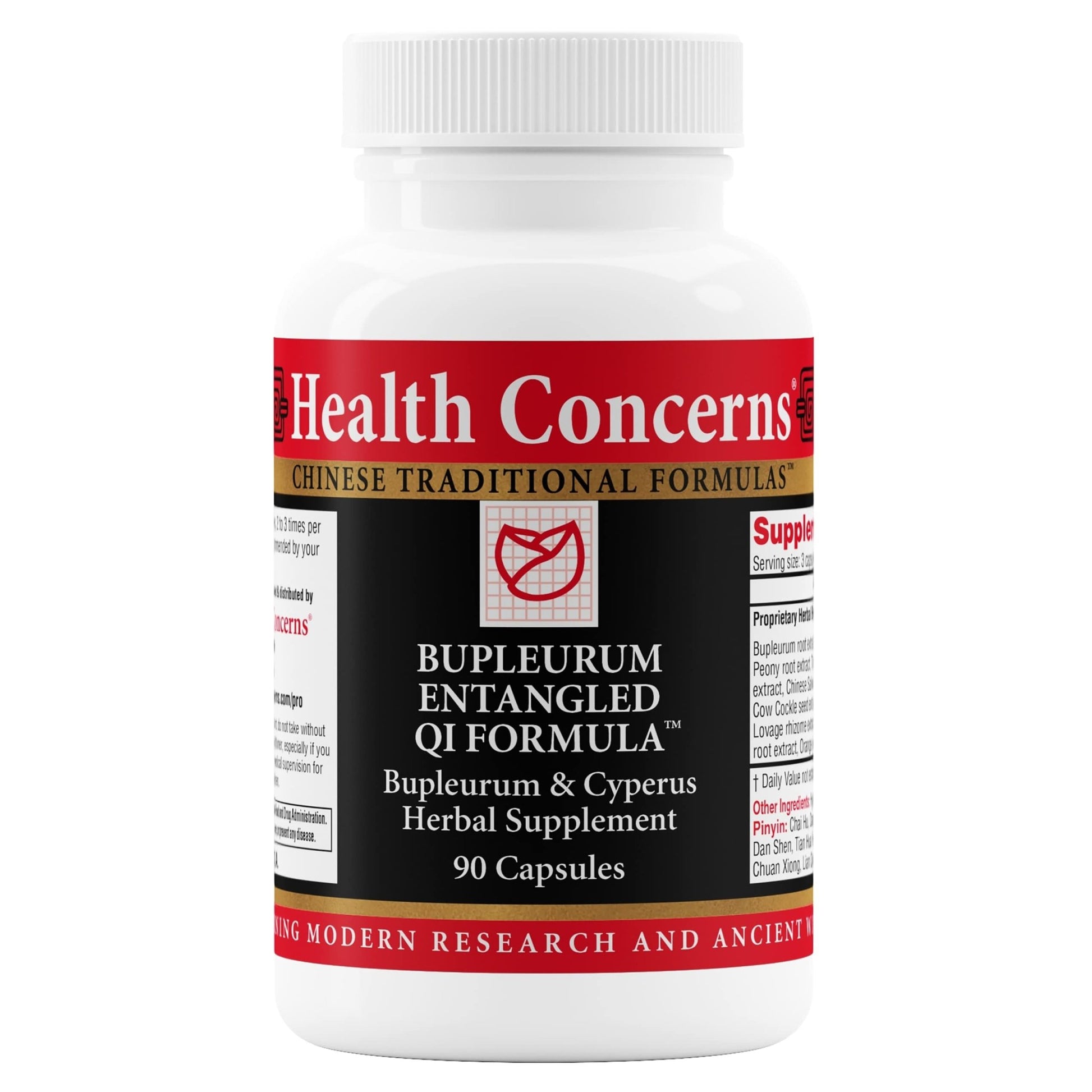 Health Concerns Bupleurum Entangled Qi Formula – Women's Hormonal Balance & Cyst Support Supplement – Traditional Chinese Herbal Formula – Blood Flow Liver Qi Cleanse – 90 Capsules - dailyvitalstore