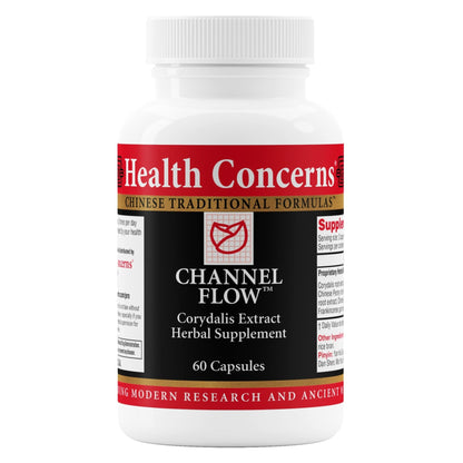 Health Concerns Channel Flow – Muscle Relaxation & Pain Support Supplement for Men & Women – Corydalis Root Extract – Chinese Herbal Formula for Headaches, Joint & Menstrual Discomfort – 60 Capsules - dailyvitalstore