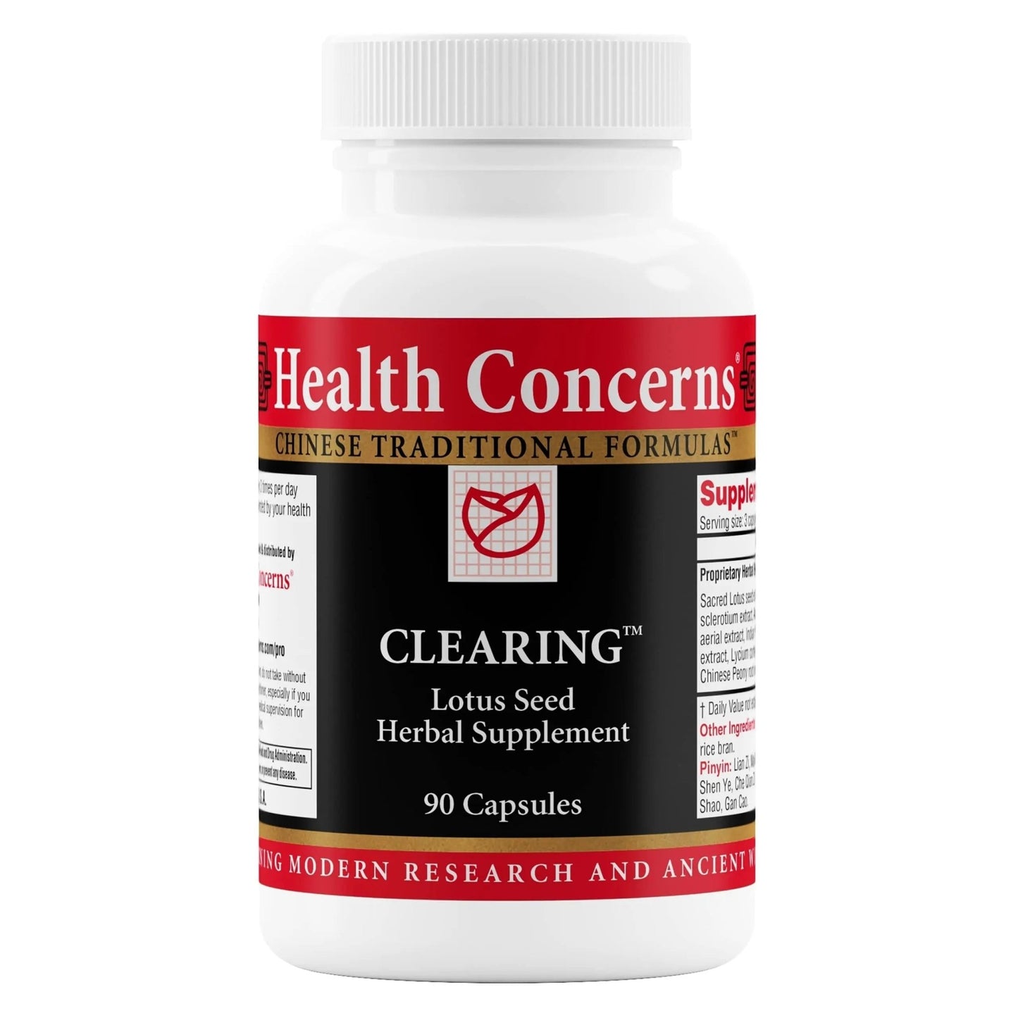 Health Concerns Clearing – Urinary Tract & Reproductive Health Support for Women – Lotus Seed Herbal Supplement – Detox, Vaginal Health, UTI Support – Traditional Chinese Formula – 90 Capsules - dailyvitalstore