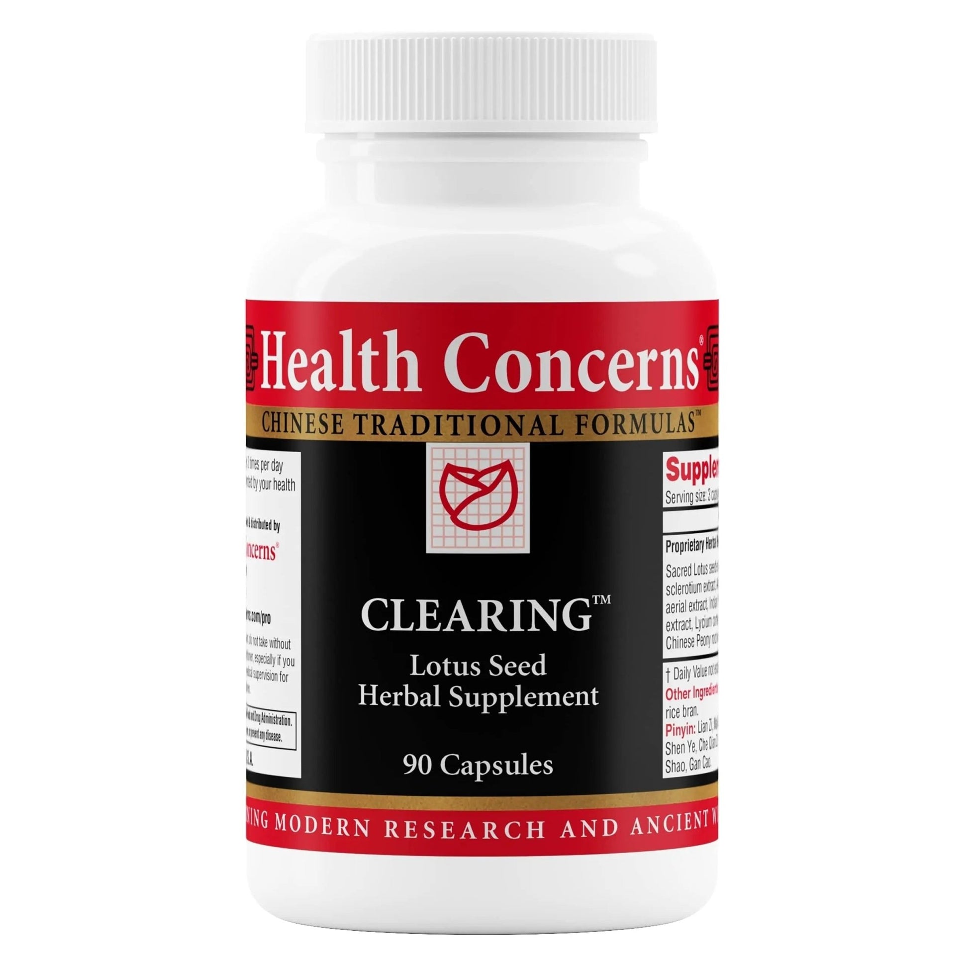 Health Concerns Clearing – Urinary Tract & Reproductive Health Support for Women – Lotus Seed Herbal Supplement – Detox, Vaginal Health, UTI Support – Traditional Chinese Formula – 90 Capsules - dailyvitalstore