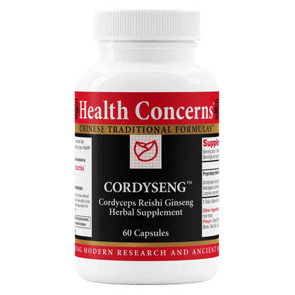 Health Concerns CordySeng – Immune System Support Supplement – Cordyceps Reishi Ginseng Astragalus Adaptogen Blend – Traditional Chinese Medicine – Respiratory & Energy Support – 60 Capsules - dailyvitalstore