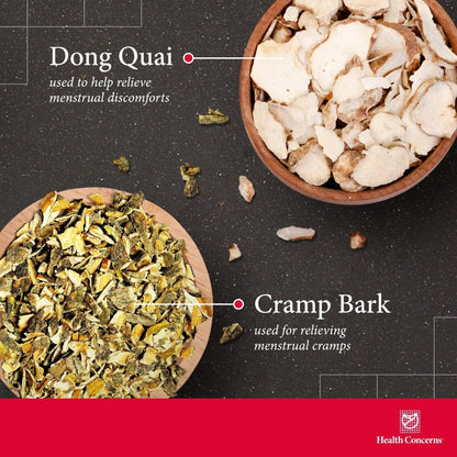 Health Concerns Cramp Bark Plus – Menstrual Cramp Relief & Hormonal Balance – Circulation Support – Dong Quai, Black Cohosh, Bupleurum & Chinese Herbs – Herbal Supplement for Women – 90 Capsules - dailyvitalstore