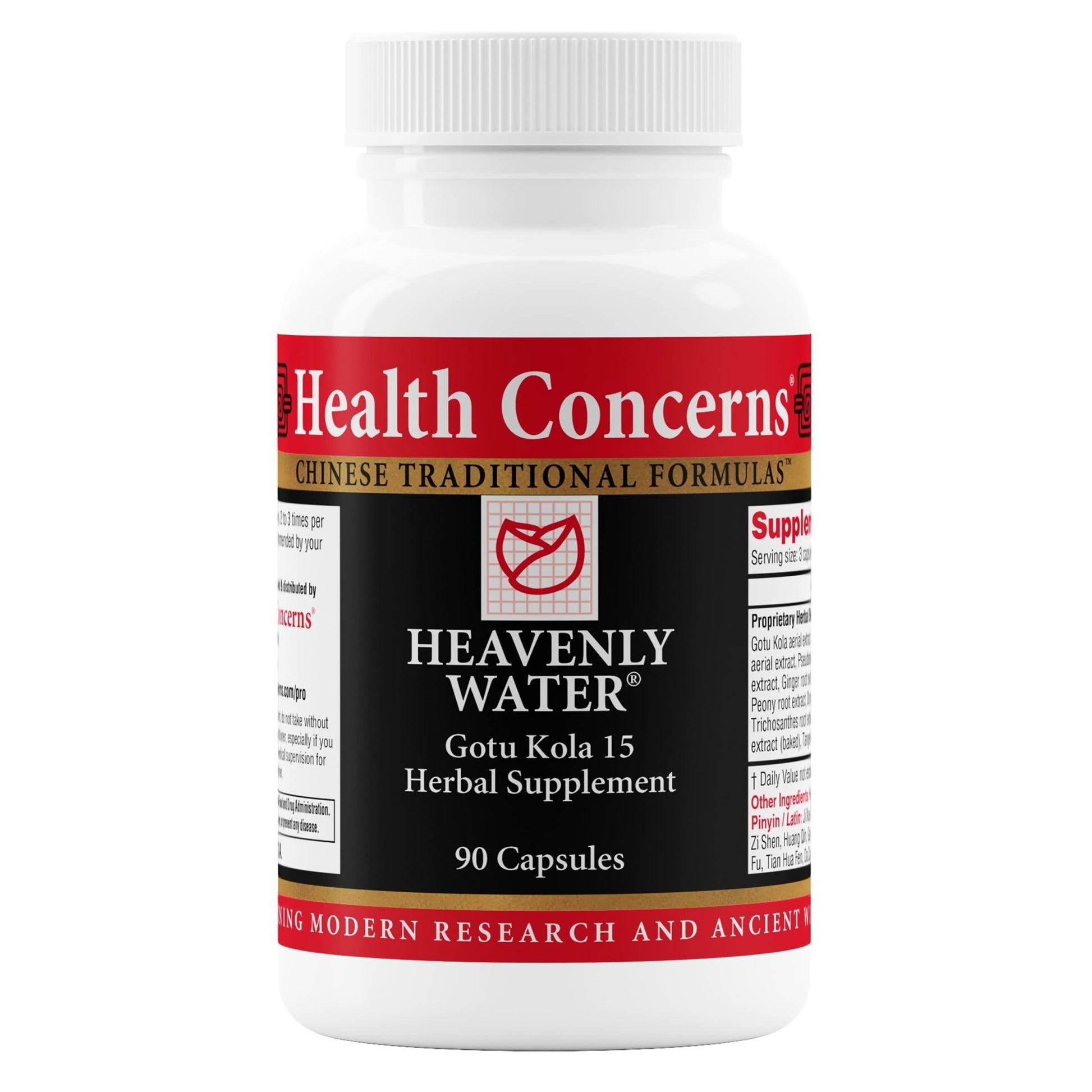 Health Concerns Heavenly Water – Menstrual Cycle & PMS Relief for Women – Menopause Support – Hormonal Balance – Gotu Kola & Chaste Tree Berry Herbal Supplement – Chinese Medicine – 90 Capsules - dailyvitalstore