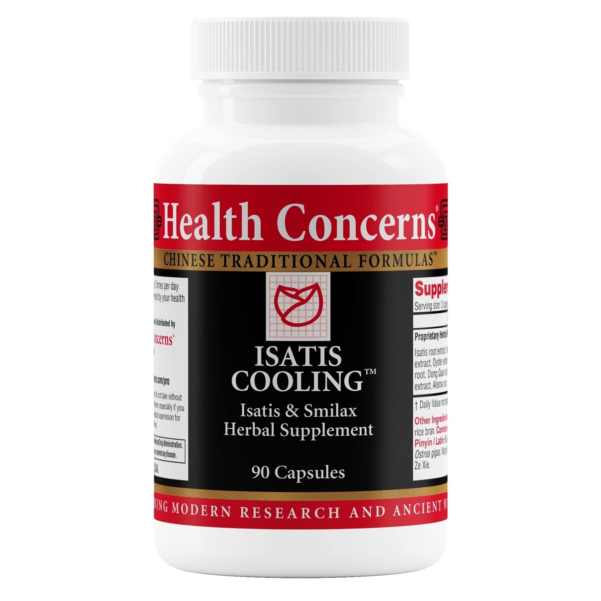 Health Concerns Isatis Cooling – Immune & Inflammation Support – Gut Health, Intestinal Relief, Urinary Tract Cleanse, Heat Clearing & Detox – Chinese Herbal Supplement for Men & Women – 90 Capsules - dailyvitalstore