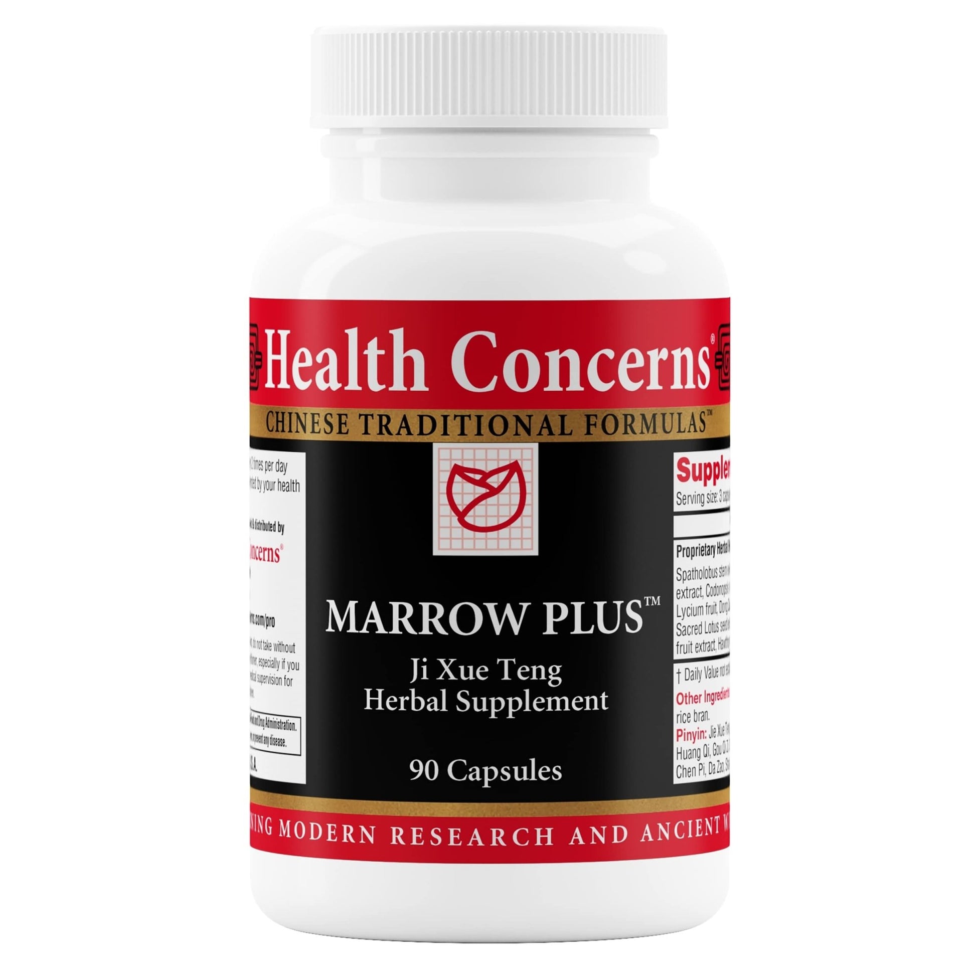 Health Concerns Marrow Plus – Bone Marrow & Blood Generation Herbal Supplement – Chinese Herbal Formula for Anemia, & Circulation Support – Astragus, Salvia, & Tangerine Extracts – 90 Capsules - dailyvitalstore